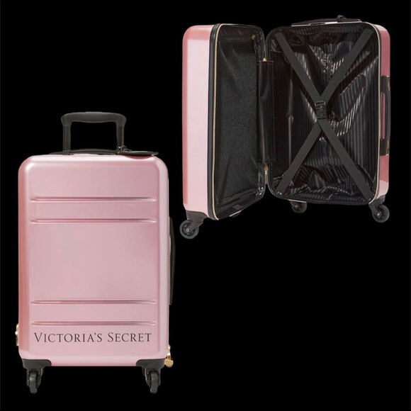NEW Victoria's Secret SUNSET OMBRE Hardside SUITCASE BUNDLE - Picture 4 of 16